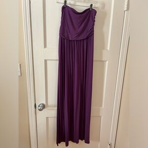 Merona purple strapless maxi dress- Medium